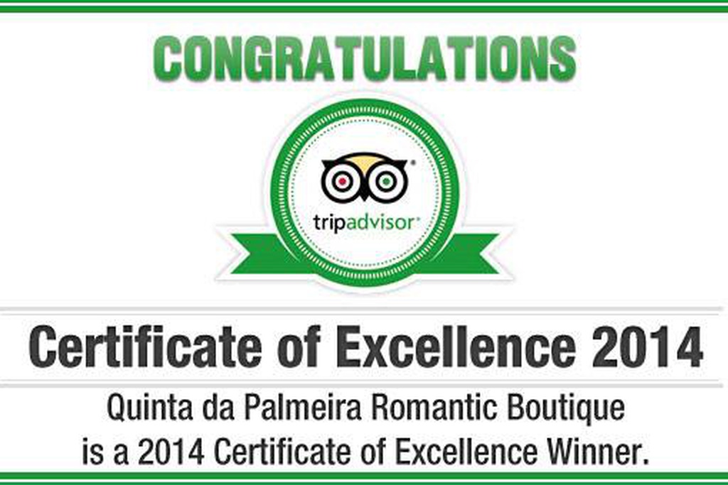 Quinta da Palmeira ganha certificado de excelência Tripadvisor pela 2º vez!