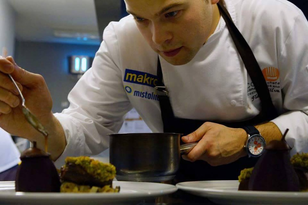 Chef Flávio Silva in the Chef of the Year competition